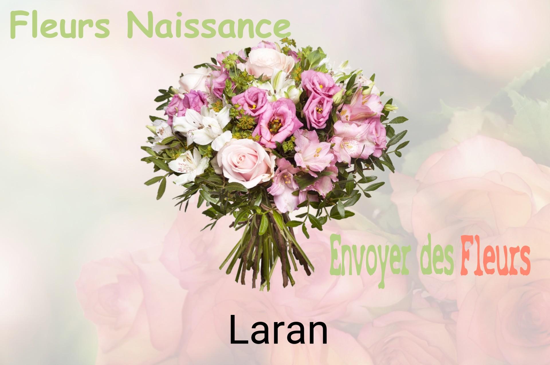 Bouquet de fleurs de naissance livré à Laran